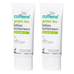 MCaffeine Set of 2 Green Tea SPF50 PA++ Sunscreen Lotion with Caffeine - 50 ml each-4