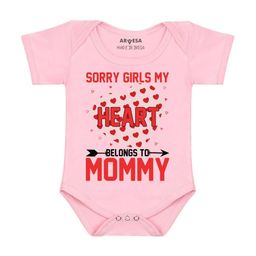Arvesa Sorry Girls My Heart Belongs To MommyPrinted Romper-picture-56