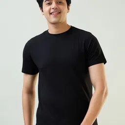 SleepZ by Raymond Men Round Neck Solid T-shirt-image-62