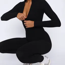 Outcast Women V-Neck Basic Jumpsuit-picture-6