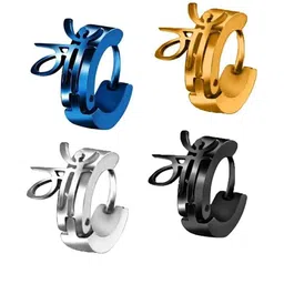 atraer HOUSEOFTRENDZZ Contemporary Half Hoop Earrings-picture-4