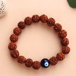 The Roadster Lifestyle Co Men Evil Eye Stretchable Bracelet-52