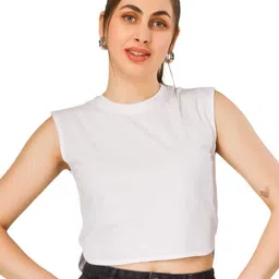 BLUEFICUS Cotton Tank Crop Top-picture-19