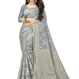 KALINI Woven Design Zari Pure Cotton Banarasi Saree-image-58