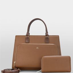 itti PU Oversized Structured Handheld Bag image 5