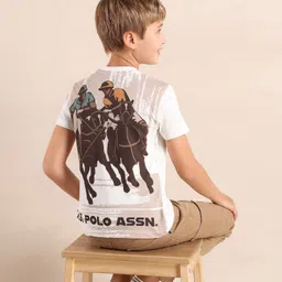 U.S. Polo Assn. Kids Boys Brand Logo Printed T-shirt-picture-40