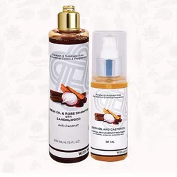 teal & terra Set of Onion Oil-Rose Shampoo & Hairfall-Dandruff Hair Oil-25
