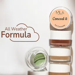 MILA BEAUTE Conceal It Pot Concealer Enriched With SPF 15 & Vitamin E - 4 g -Medium Beige image 3
