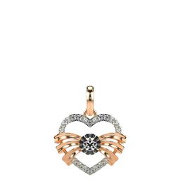 VALANOVA Women 14K Rose Gold & Certified Lab Grown Diamond Pendant 1.85gm-image-53