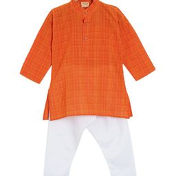 NIRVAAN Boys Regular Pure Cotton Kurta with Pyjamas-27