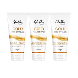 Globus naturals Gold Set Of 3 Peel Off Mask With Vitamin-E Saffron Aloe Vera & Turmeric-99