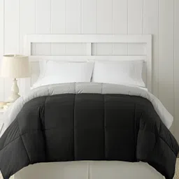 RF RELAXFEEL Black & Grey Heavy Winter 233 GSM Single Bed Comforter-picture-2