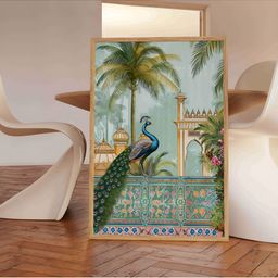 Aura Green & Yellow Nature Wooden Wall Frame-picture-43