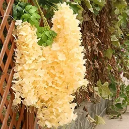 WELL ART GALLERY Yellow Hanging Blossom Artificial Flower-image-12