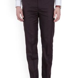 Vandnam Fabrics Men Brown Smart Slim Fit Trousers-image-89
