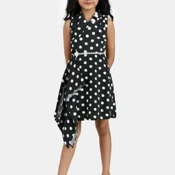 Peppermint Black & White Chiffon Dress-image-22