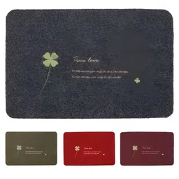 HOKIPO Grey Textured Anti-Skid Doormat-16