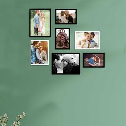 Art Street Set Of 7 Black & White Solid Photo Frames-31