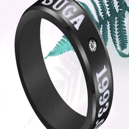 UNIVERSITY TRENDZ Men Sliver-Plated Stone-Studded Suga Finger Ring-26