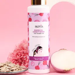 SKIVIA Onion Oil Mini Conditioner With Sunflower & Coconut Oil for Thicker Hair - 100 ml-15