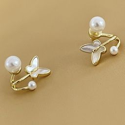 Krelin Beads Studded Butterfly Wings Studs Earrings-53