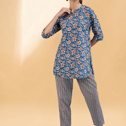 all about you Printed Round Neck Tunic & Trouser-picture-1