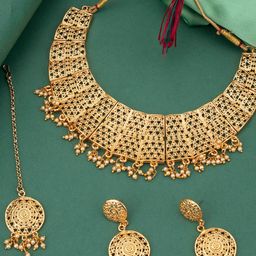 Sukkhi Gold-Plated Beaded Jewellery Set-image-55