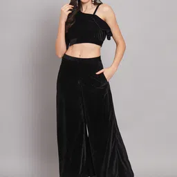 VAARARO Velvet Top & Palazzos Co-Ords-picture-0