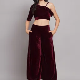 VAARARO Velvet Top & Palazzos Co-Ords-picture-35