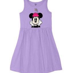Wear Your Mind Girls Minnie Mouse Printed Fit and Flare Cotton Dress-image-84