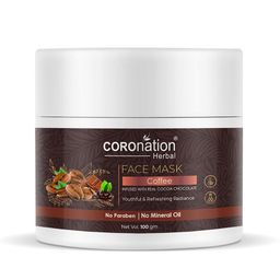 COROnation Herbal Coffee Face Mask with Real Cocoa Chocolate for Youthful Radiance - 100 g-3