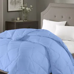 RAZZAI Blue Microfiber AC Room 150 GSM Double Bed Comforter-image-79
