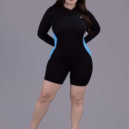 Keepfit Women's upf40+uv n9 Antibacterial Zipper Padded Swimwear Set-picture-35