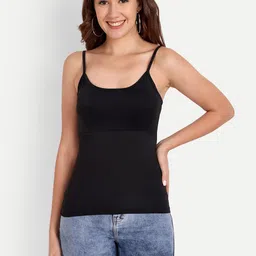 Indiankala4u Lightly Padded Seamless Quick Dry Spaghetti Camisole-image-25