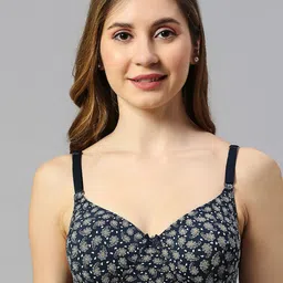 Smarty Pants Abstract Printed Full Coverage Lightly Padded T-shirt Bra - All Day Comfort-58