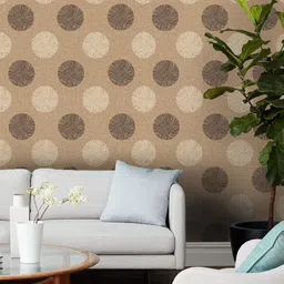 Jaamso Royals Beige & Brown Self-adhesive & Waterproof Dots Wallpaper-image-28