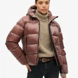 Luxe Sports Hooded Puffer Jacket-image-26