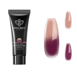 Modelones Long Lasting UV & LED Cured Poly Nail Extension Gel 15g - Natural Wineberry 095-image-60