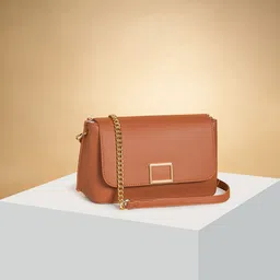 Forever Glam by Pantaloons Textured Structured Sling Bag-49