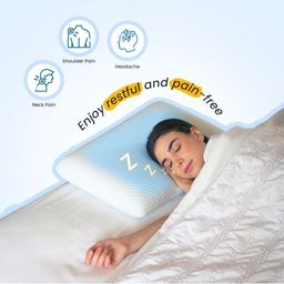 Sleepsia White Memory Foam Filled Sleep Pillow-45