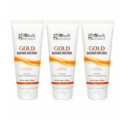 Globus naturals Set Of 3 Gold Radiance Anti Ageing & Brightening Face Pack - 100 gm Each-picture-12