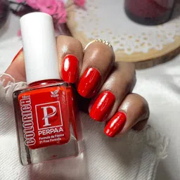 PERPAA Colorich Formule De France 21 Free Formula Long Lasting Nail Polish - 10ml - Red-12