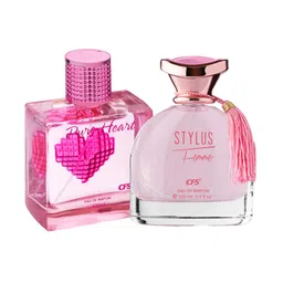 CFS Pure Heart Pink & Stylus Set Of 2 Long Lasting Eau De Parfum - 100ml Each-30