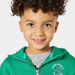 mothercare Boys Blue Hooded Pure Cotton Sweatshirt-picture-33