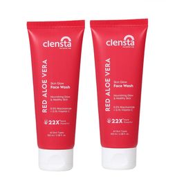 Clensta Set of 2 Red Aloe Vera Face Wash With Niacinamide 100 ml Each-picture-58