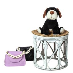 Ultra Kids Black & Brown Sitting Dog Soft Toy-57