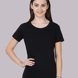 Fleximaa Women Black Running T-shirt-picture-47