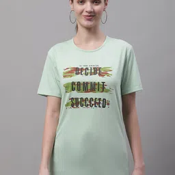 VIMAL JONNEY Typography Printed Cotton T-shirt-image-90