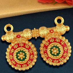 Vighnaharta Gold-Plated Mangalsutra Pendant-image-104