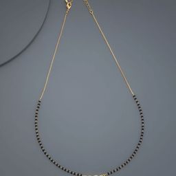 Kushal's Fashion Jewellery Gold-Plated Beaded Layered Mangalsutra-57